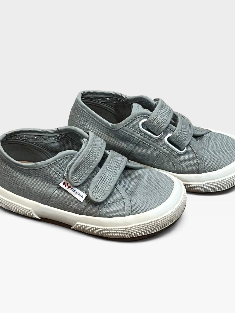 Superga 2750 JVEL Classic Toddler Grey Sage Canvas Shoes Size 10.5